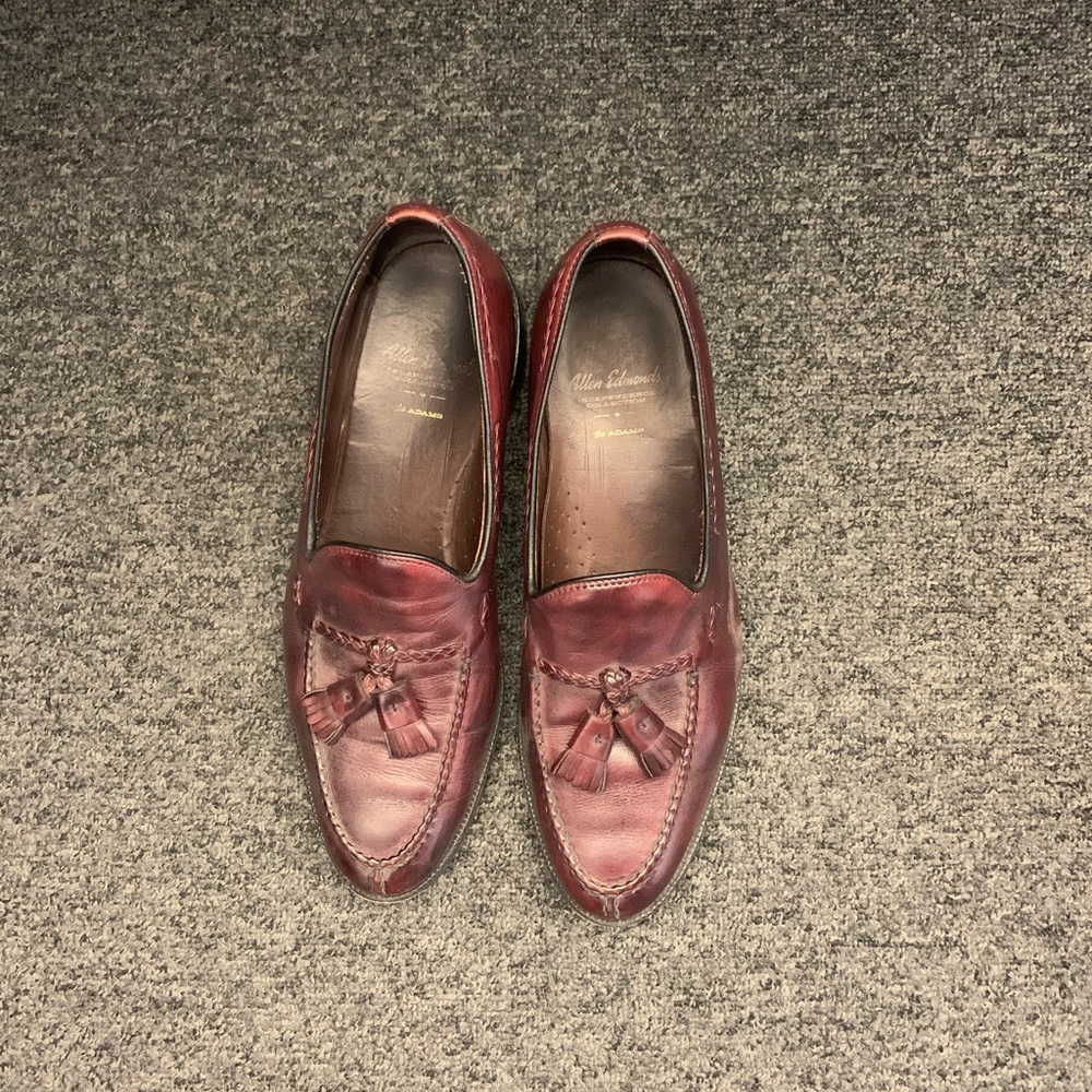 Allen Edmonds Tassel Loafer Oxblood 10D - Picture 2 of 4